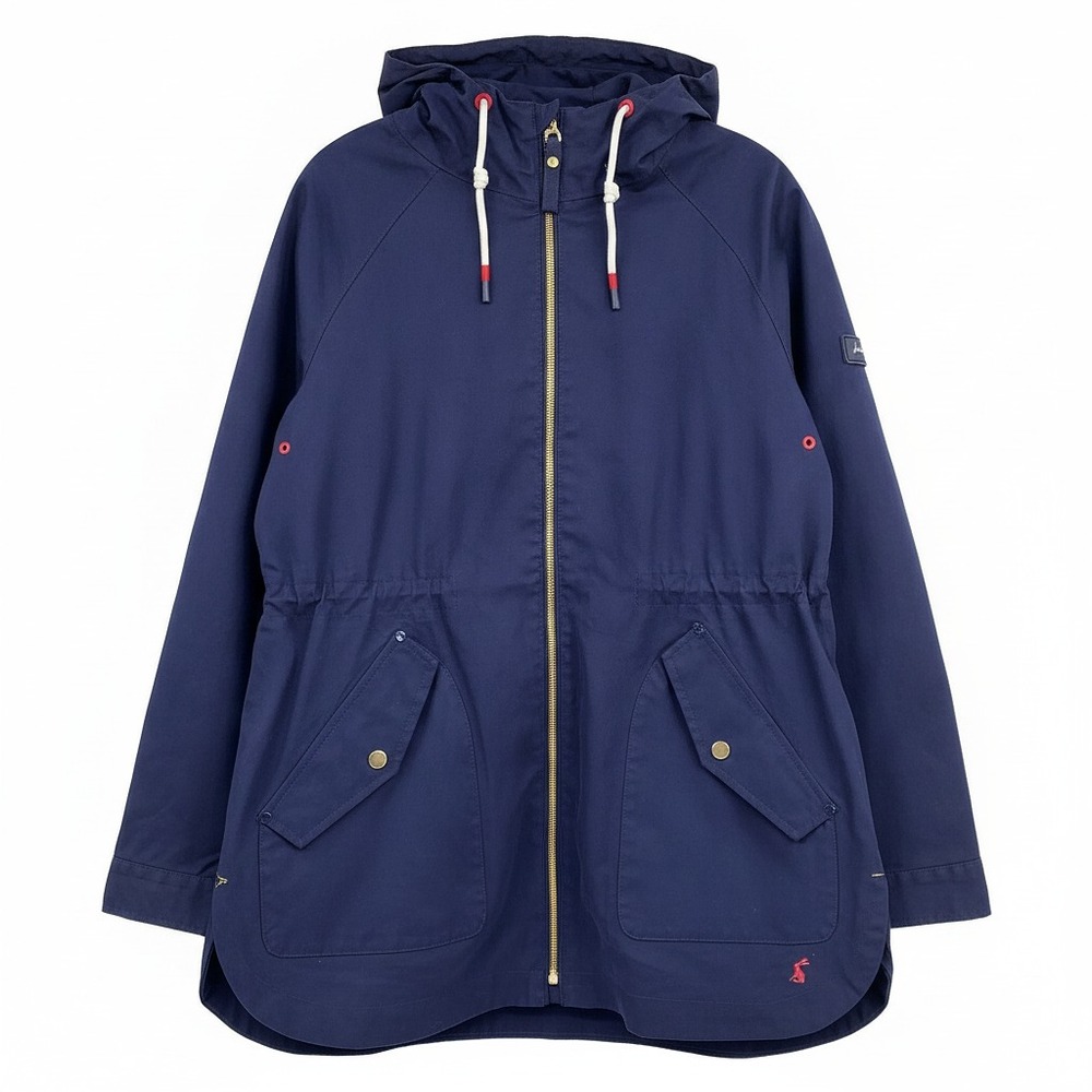 Joules Navy Right as Rain Jacket | Cotton-Polyester, Women’s Size 10